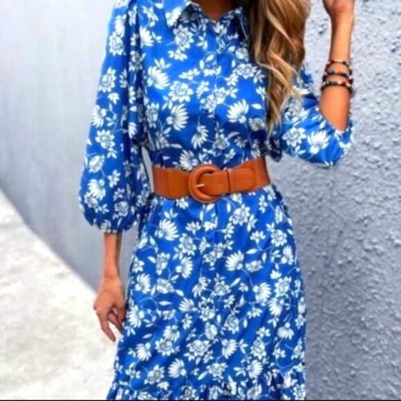 📍SOLD📍ZARA poplin midi shirt dress - Picture 2 of 11